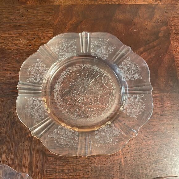 3  American Sweetheart Pink Depression Glass Salad Plates - Picture 4 of 10